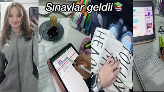 SINAVLARA ÇALIŞIYORUM🥲YAZILILARA SON BİR HAFTA  11sınıf ders çalışma günlüğüm [upl. by Anihtyc]