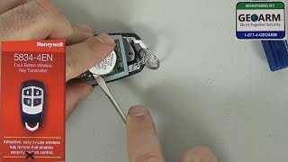 Honeywell 58344EN DIY How to Change the Battery [upl. by Rhyne995]