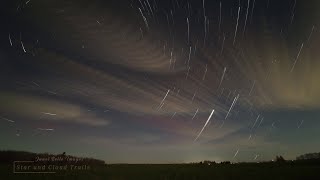 Star and Cloud Trails nighttimelapse stars clouds dramatic night [upl. by Nodyarb493]