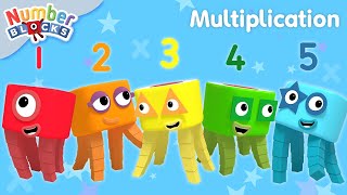 Times Tables  Multiplication for Kids Compilation  All Levels  Maths for Kids  Numberblocks [upl. by Pennebaker]