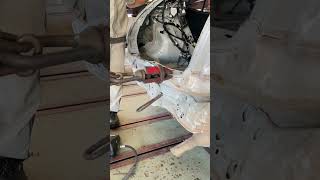 Pull the back panel in a threecha rhythm style repaircar automobile automechanic car diy [upl. by Modla574]