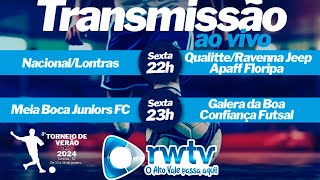 AO VIVO 3Âº TORNEIO DE VERÃƒO DE FUTSAL 2024  ABERTURA  FASE DE GRUPOS [upl. by Lesna]