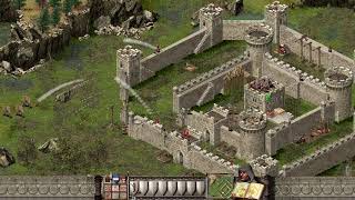 Stronghold Siege  Mordreds Fortress  Attack Very hard default troops w commentary [upl. by Nivanod]