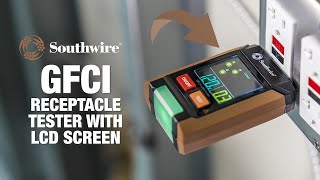 Southwire® GFCI Receptacle Tester with LCD Screen [upl. by Fania]