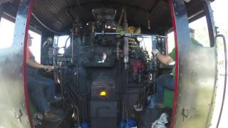 steam engine cab ride northbound part 1 4k [upl. by Atinnor]