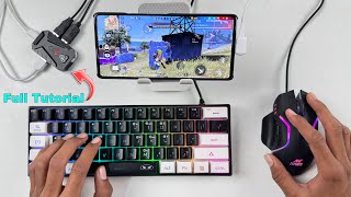 mix pro and Keyboard Mouse connect in phone for gaming like a computer pc Full tutorial [upl. by Fleck169]