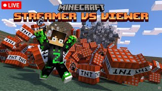 Minecraft Streamer VS Viewers TNT Game shorts minecraft [upl. by Seiber585]