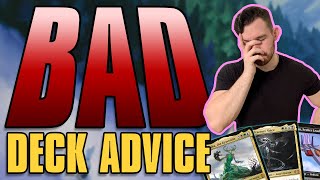 Bad Deck Advice  Commander  Magic the Gathering [upl. by Casta]