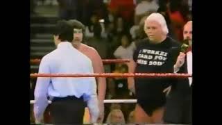 Bushwhackers vs Jobbers Elmer Johnson amp Buddy Rose WWF Superstars 1990 [upl. by Cele]