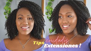 Como Lavar y Cuidar las Extensiones Cosidas y Pelo Sintético  Tips [upl. by Hoshi]