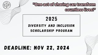 Diversity and Inclusion Scholarship Program [upl. by Mcmullan]