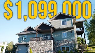 INSIDE a SPECTACULAR 11 MILLION DOLLAR Home in Kalispell MT [upl. by Amick]