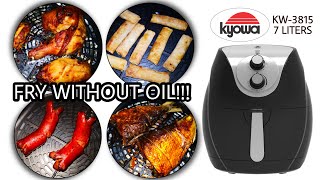 Kyowa Air Fryer 7L KW3815 Unboxing  Cooking DemoReview KyowaAirFryer  Ann Rivera [upl. by Guglielmo87]