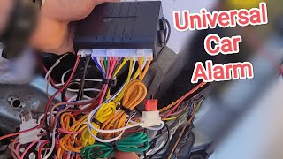 Universal Car Alarm Installation  wiring diagram explained [upl. by Rayshell]