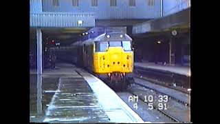 RAILFREIGHT CLASS 31s3121531184 Arriving into Leeds on ECS4 5 91Neil Hayton railway memories [upl. by Garlinda925]