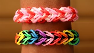 Rainbow Loom English  HEARTLET  Loom Bands easy how to DIY [upl. by Dryfoos]