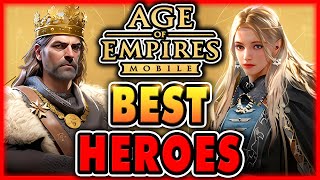 Age of Empires Mobile BEST HEROES for EVERY Troop Type Army [upl. by Alisha985]