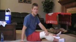 ACL Surgery Recovery Exercise  Range of Motion Leg Extension [upl. by Ynetsed]