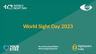 Happy World Sight Day from Sightsavers India [upl. by Neirad]