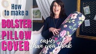 How to Make a Bolster Pillow Cover [upl. by Nnaytsirk]