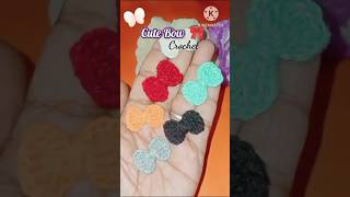 🎀 Mini Bow Crochet Pattern ✨ homecreations1202 LINK IN DESCRIPTION [upl. by Ebbie]