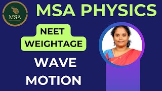 WAVE MOTION  Physics NEET Weightage  NEET2025 NEETPHYSICS physicsneetweightage [upl. by Enelloc]