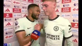 Cole Palmer Reece James Post Match Interview Nottingham Forest vs Chelsea 23 [upl. by Bubalo934]