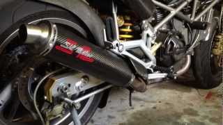 Ducati Monster Performance Kupplungsdeckel  Sil Moto exhaust  sound HD [upl. by Mychal]