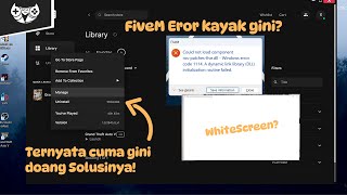 Mengatasi FiveM WhiteScreen dan DLL Initialization Routine Failed GTA 5 [upl. by Ialohcin592]