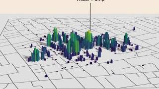 Animation of John Snow Cholera Data from London [upl. by Immaj]