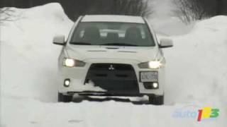 2008 Mitsubishi Lancer Evolution GSR Review by Auto123com [upl. by Yraeht]