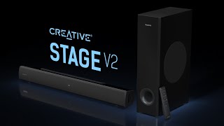 Creative Stage V2  21 Soundbar and Subwoofer with Clear Dialog and Surround [upl. by Boykins]