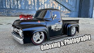 2023 M2 MACHINES BOOTLEGGER 1956 FORD F 100 PICKUP  Unboxing and Photography [upl. by Peirce]