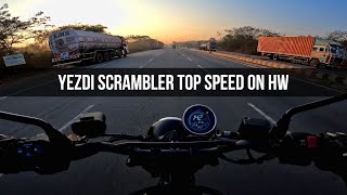 Yezdi Scrambler Pure Sound amp Top Speed [upl. by Arinaj]