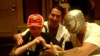 Ryan meets Rey Mysterio MakeAWish [upl. by Yrrad176]