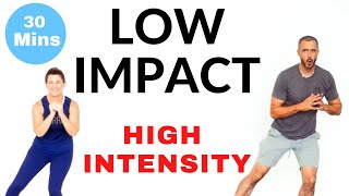 Low impact high intensity intermediate home cardio workout [upl. by Nilrev]