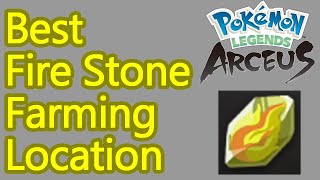 Pokemon Legends Arceus fire stone locations guide best farming spot [upl. by Concoff]