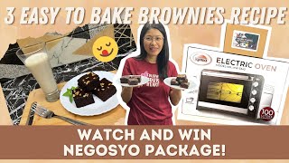 Easy to Bake Brownies using 100L Kyowa Electric Oven Hand Mixer for Beginners [upl. by Zetnod]