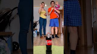 Mentos vs Coca Cola 🎯 Trickshot Game shorts fyp edit [upl. by Ahsinar691]