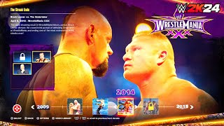 WWE 2K24 Showcase  Brock Lesnar vs The Undertaker  WrestleMania 30 [upl. by Jariah284]