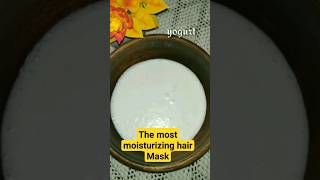 The Most Moisturizing Hair Mask  yogurt Hair mask  shorts [upl. by Jacqueline]