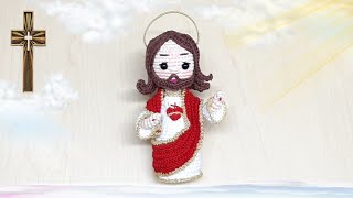 ❤ SAGRADO CORAZON DE JESUS AMIGURUMI  TUTORIAL PASO A PASO  PRIMERA PARTE [upl. by Maxantia628]