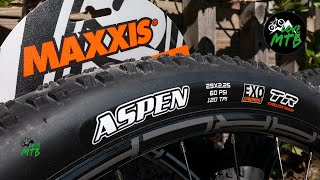 Maxxis ASPEN XC Tire Quick Check  Semislick MTB Race Tire [upl. by Ailerua509]