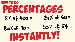 How to work out percentages INSTANTLY [upl. by Hteb359]