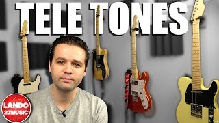 Comparing the Tones of 4 Very Different Telecasters [upl. by Wyler111]