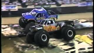 TNT Monster Truck Challenge 1990 Louisville FH Race 1 TuffTrax [upl. by Penney93]