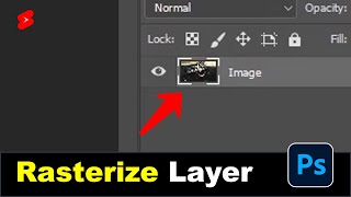 How to Rasterize Layer in Photoshop Quickly [upl. by Renato849]