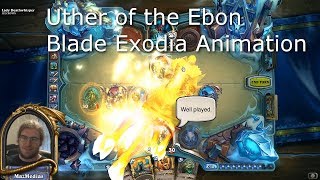 Hearthstone Uther of the Ebon Blade Horsemen Effect Animation [upl. by Barthol]