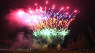 Gemeinschafts Silvesterfeuerwerk Krempe 2018 【4K】Feuerwerk Zeitstempel [upl. by Hsirrap707]