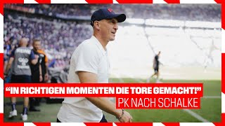 quotIn den richtigen Momenten die Tore gemachtquot  Pressekonferenz nach Schalke  13 [upl. by Sualokcin35]